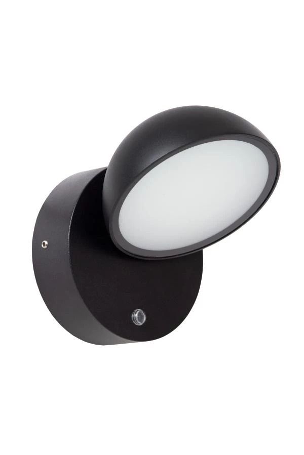 Lucide FINN - Wandlamp Binnen/Buiten - LED - 1x12W 3000K - IP54 - Zwart