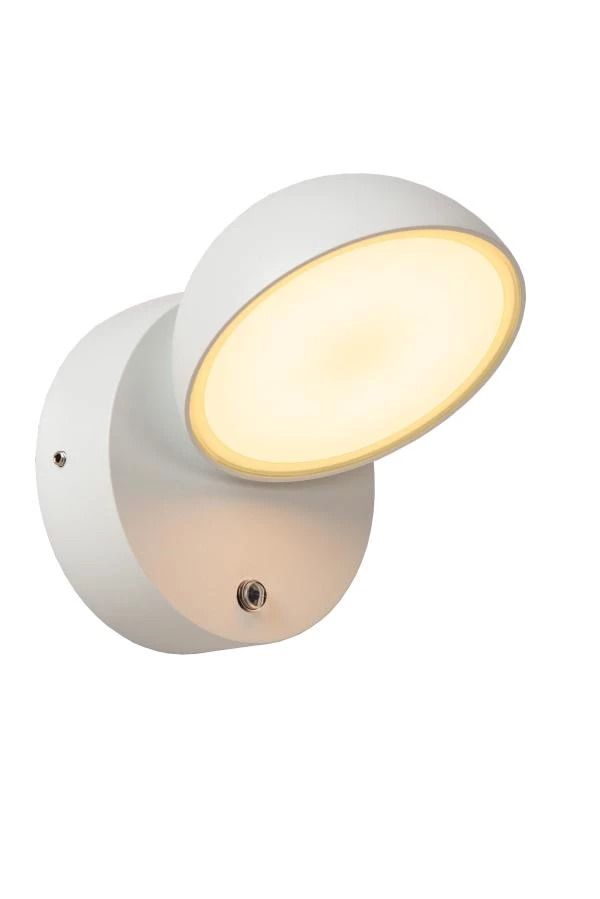 Lucide FINN - Wandlamp Binnen/Buiten - LED - 1x12W 3000K - IP54 - Wit