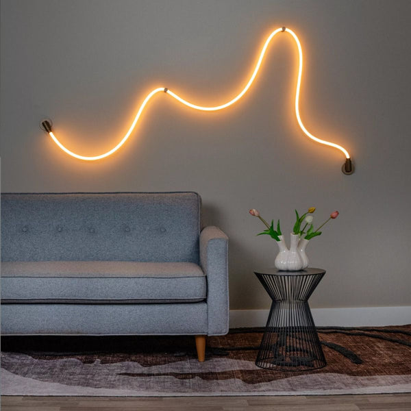 Lucide JANDERIN - Wandlamp - LED Dimb. - CCT - 1x48W 2200K/3300K - Handbewegingssensor - Champagne kleur | Vibes