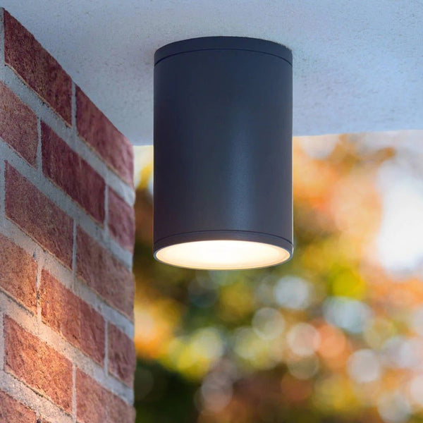 Plafondspot Buiten Ø 10,8 cm 1xE27 IP54 Antraciet