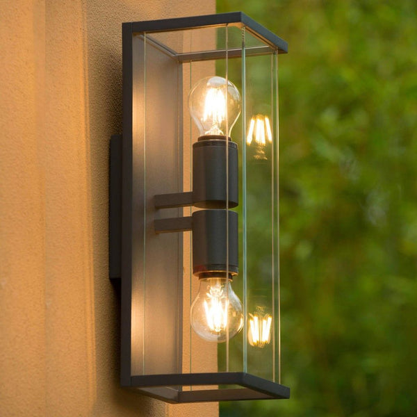 Wandlamp Buiten 2xE27 IP54 Antraciet