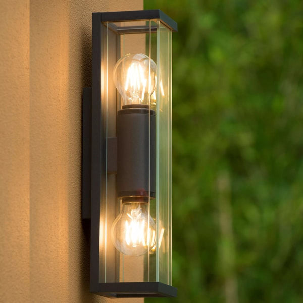 Wandlamp Buiten 2xE27 IP54 Antraciet