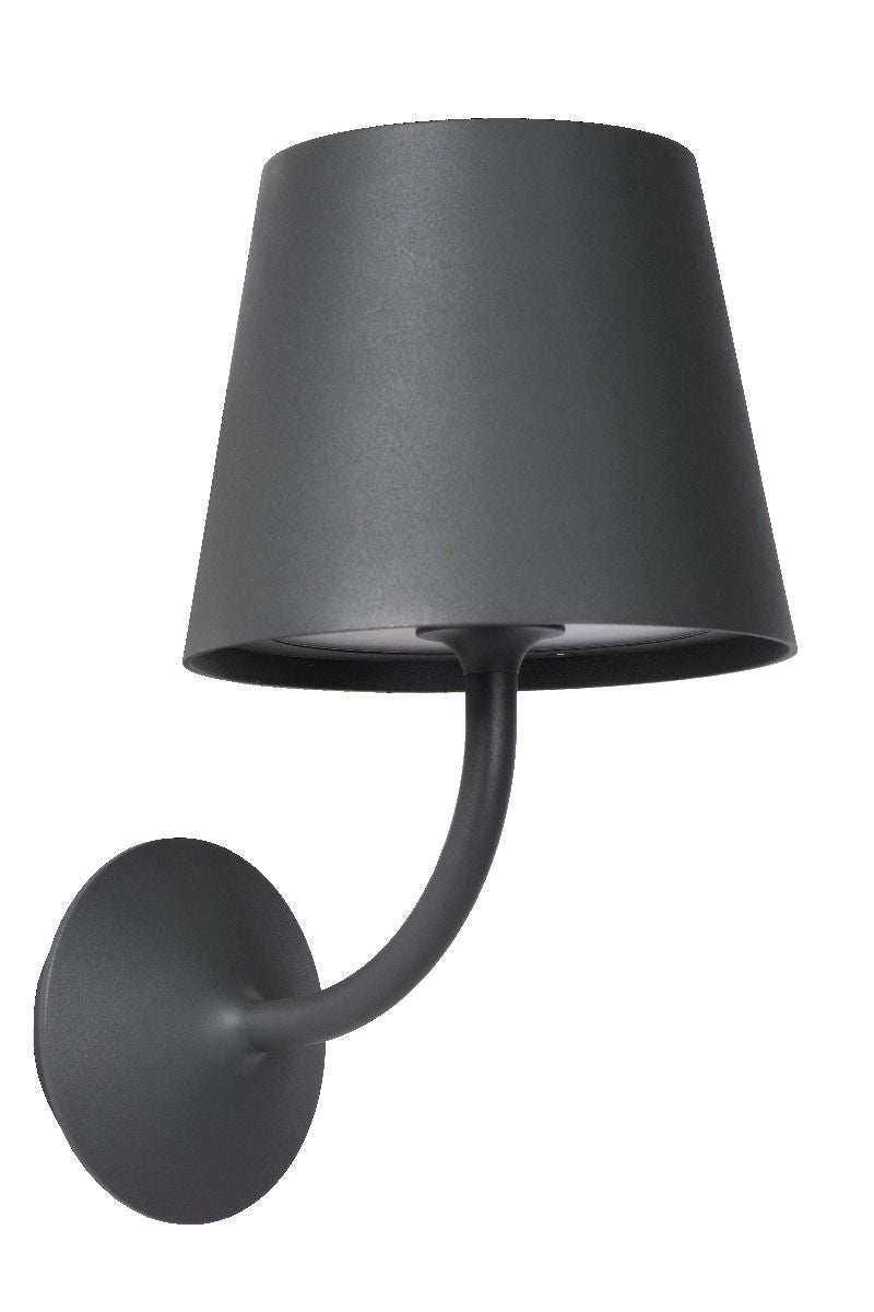 Wandlamp Buiten LED 1x7W 3000K IP65 Zwart