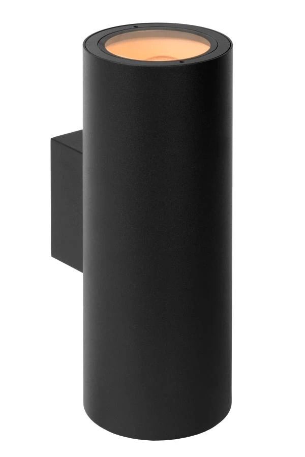 Lucide volantis - wandspot buiten - 2xe27 - ip54 - zwart