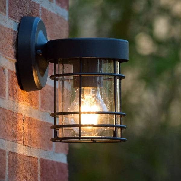 Wandlamp Buiten 1xE27 IP23 Zwart