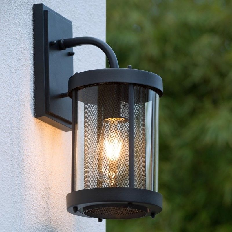 Wandlamp Buiten 1xE27 IP23 Zwart