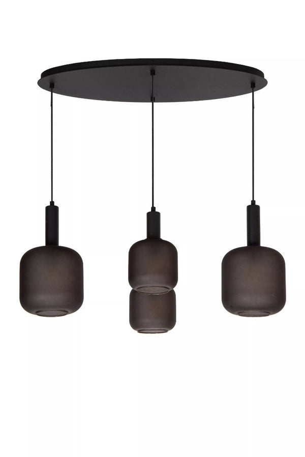 Lucide eloise - hanglamp - 4xe27 - zwart