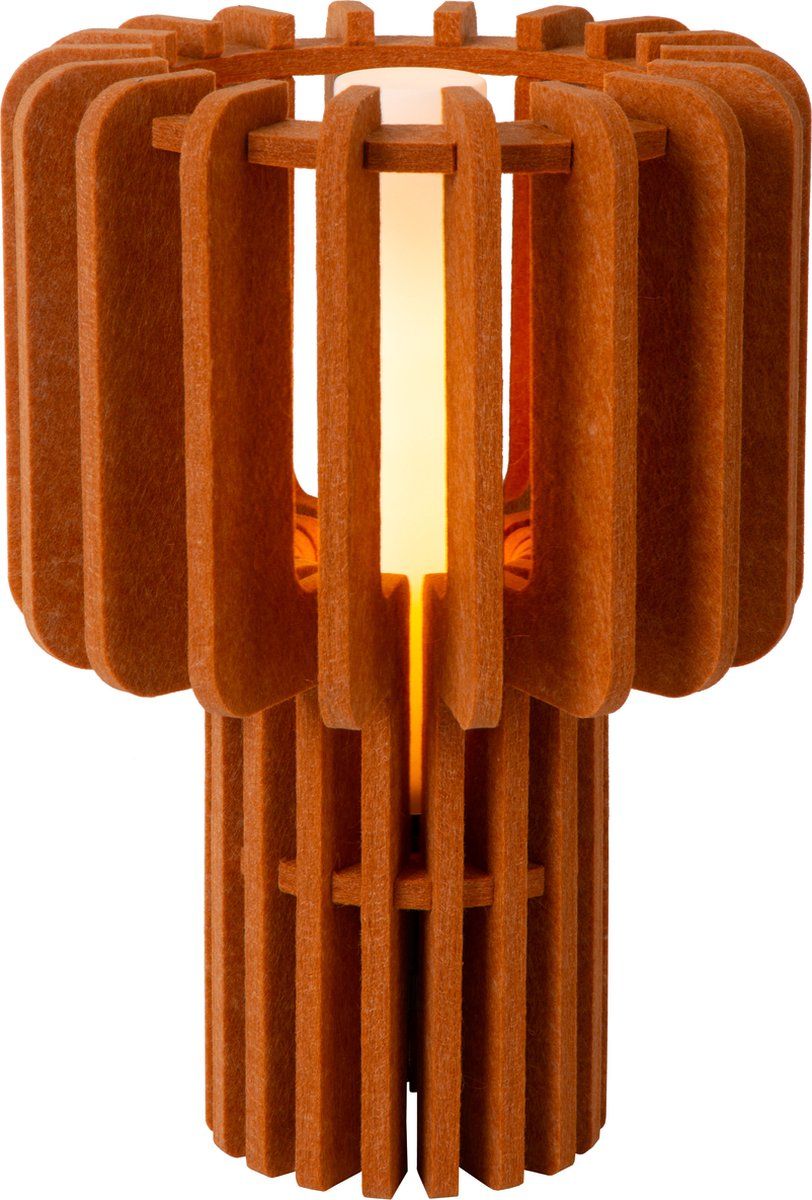 Lucide Rollo - Tafellamp - 1xE27 - Terracotta