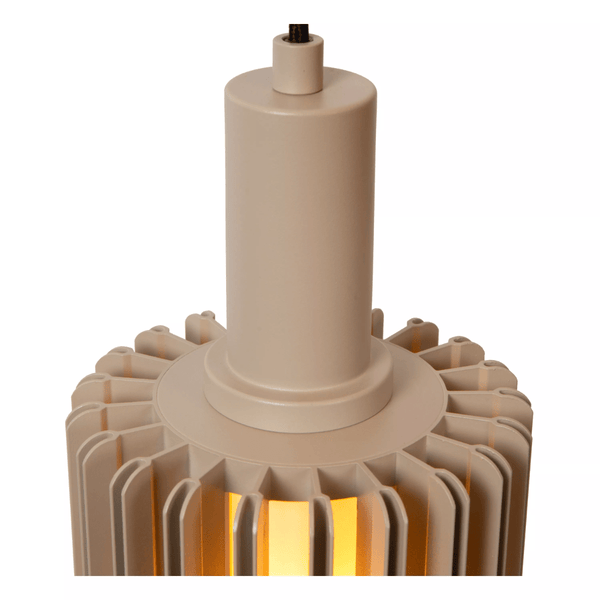 LAMBRES Hanglamp-Taupe-3xE27-40W-Alumin.