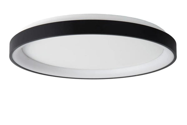Lucide vidal - plafonnière - ø 48 cm - led dimb. - 1x38w 2700k - zwart