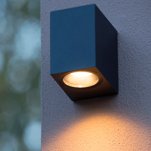 Wandspot Buiten 1xGU10 IP44 Zwart
