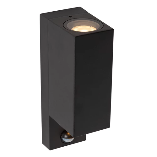 ZARO IR Wandspot Buiten-Zwart-2xGU10-7W-IP65