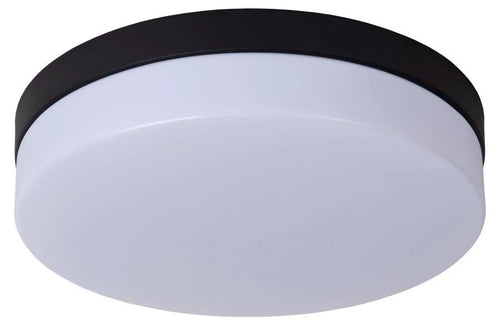 BISKIT Plafonnière Badk.-Zwart-O28-LED-18W-2700K