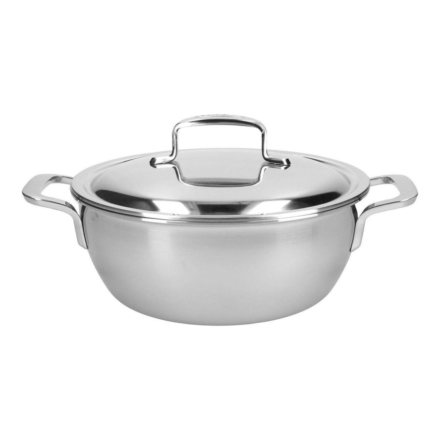 Intense 5 Conische sudderpot 24 cm met dubbelwandig deksel