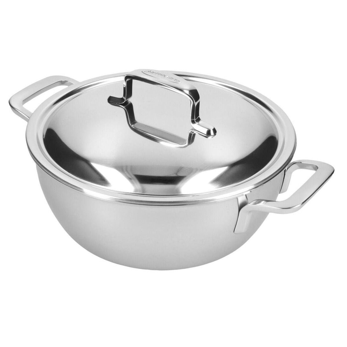 Intense 5 Conische sudderpot 24 cm met dubbelwandig deksel