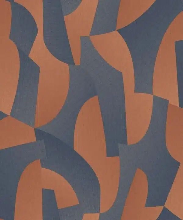 Vlies behang met abstracte vlakverdeling