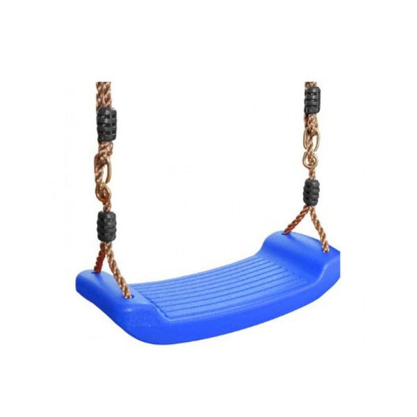 Schommelzitje kunststof blauw incl touw 190 cm