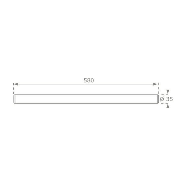 Trapeze in hout, PP-touw bruin diameter 10mm, lengte touw 1,85m