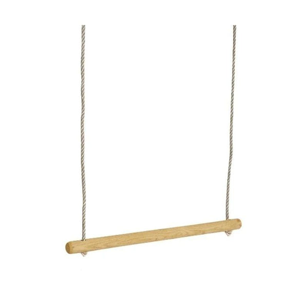 Trapeze in hout, PP-touw bruin diameter 10mm, lengte touw 1,85m