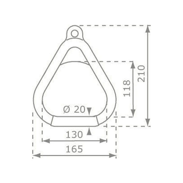 Ringenset kunststof rood 200 cm ø 12 cm