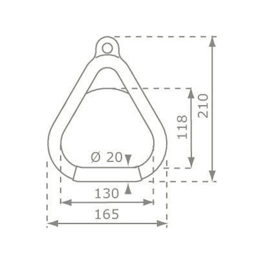 Ringenset kunststof rood 200 cm ø 12 cm