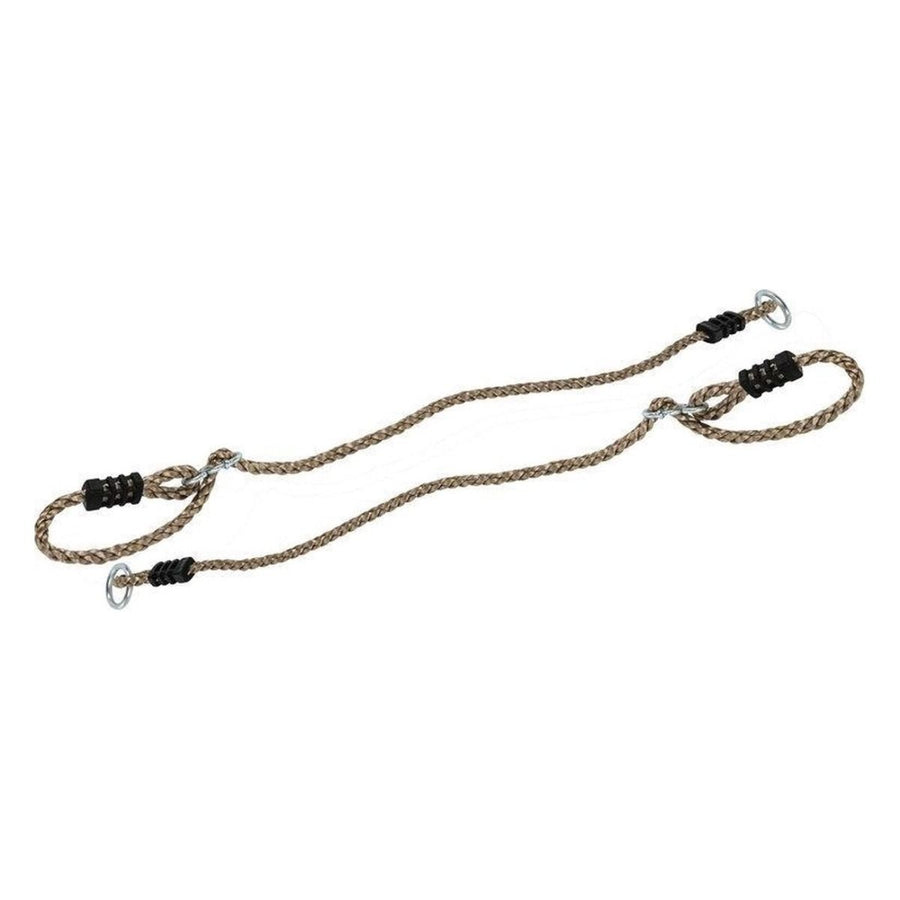 Touwenset, verstelbare PP-touw bruin diameter 10mm