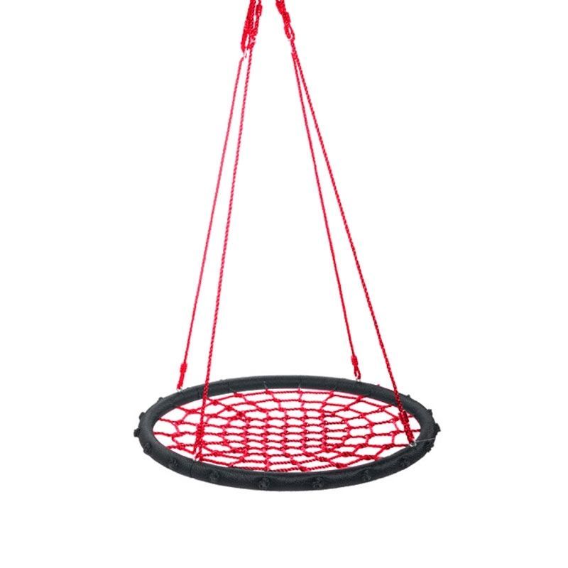 Nestschommel hoogte 180cm, ophangingstouwen 16mm, touwen schommel 7mm, draagcapaciteit 100kg