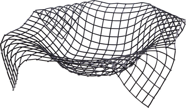 Wire Envelope mand zwart 34x34x8.5cm