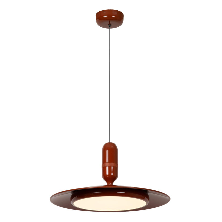 Lucide JOSEFINE dimbare LED-hanglamp Ø 47 cm, 25 W, 2200–3000 K, terracotta