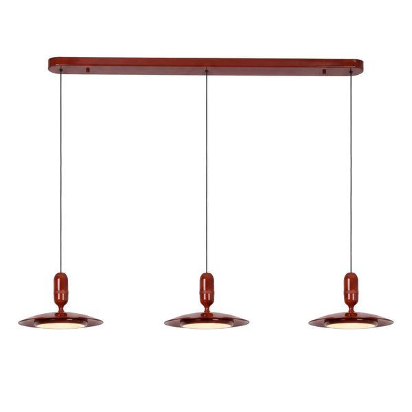 Lucide JOSEFINE dimbare LED-hanglamp 3 × 11 W, 2200–3000 K, terracotta