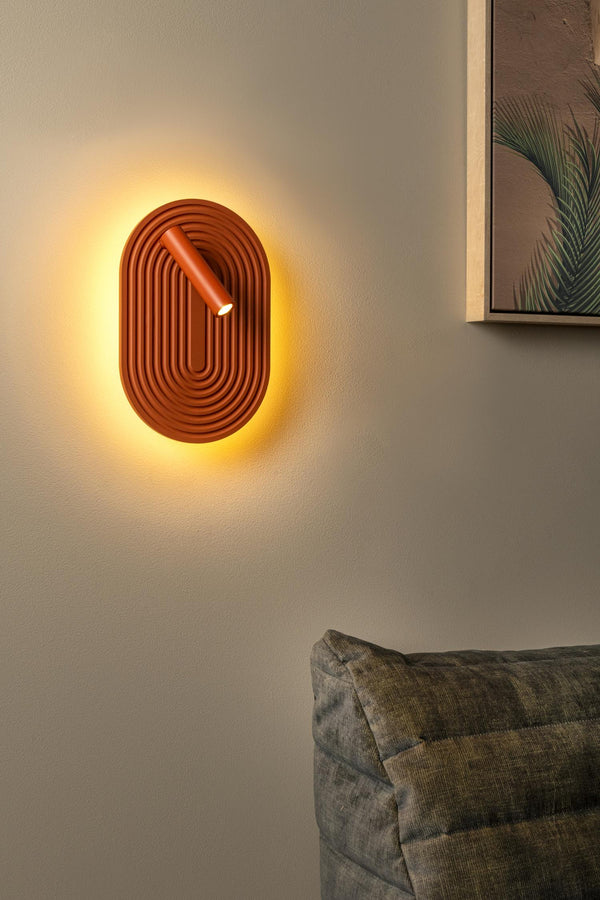 Lucide CARMINO LED-wandlamp 12 W, terracotta