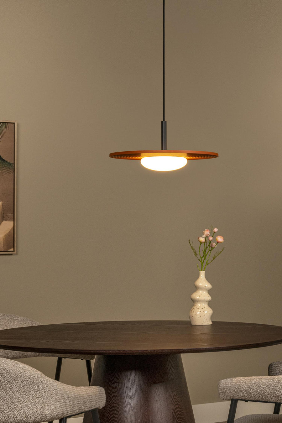 Lucide CARMINO LED-hanglamp Ø 38,7 cm, 8 W, terracotta