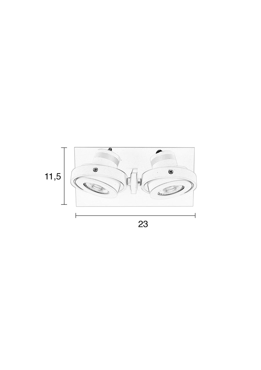 Spotlicht Luci-2 Dtw Wit