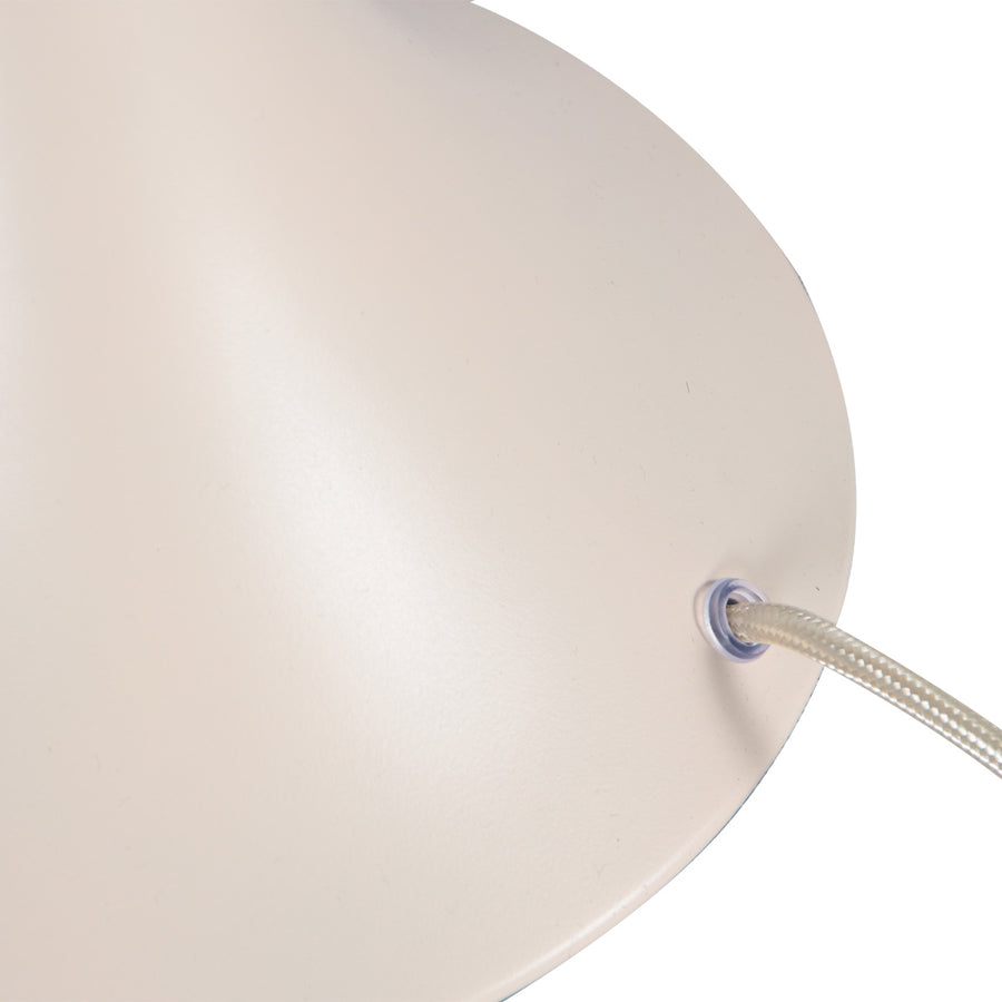 Crème tafellamp ancilla 5557cr met mat wit glazen kap