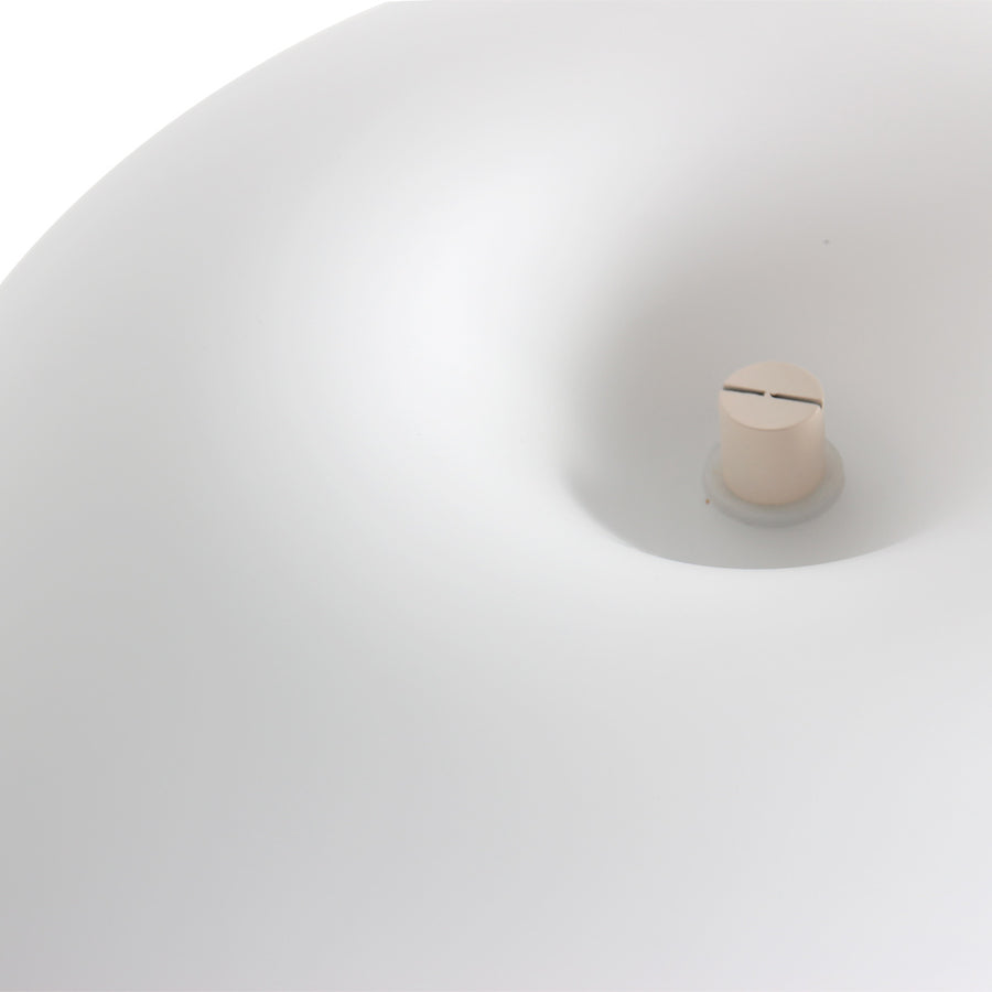 Crème tafellamp ancilla 5557cr met mat wit glazen kap