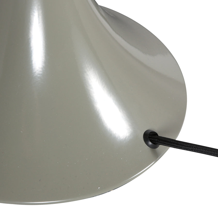 Groene tafellamp ancilla 5557g met mat wit glazen kap