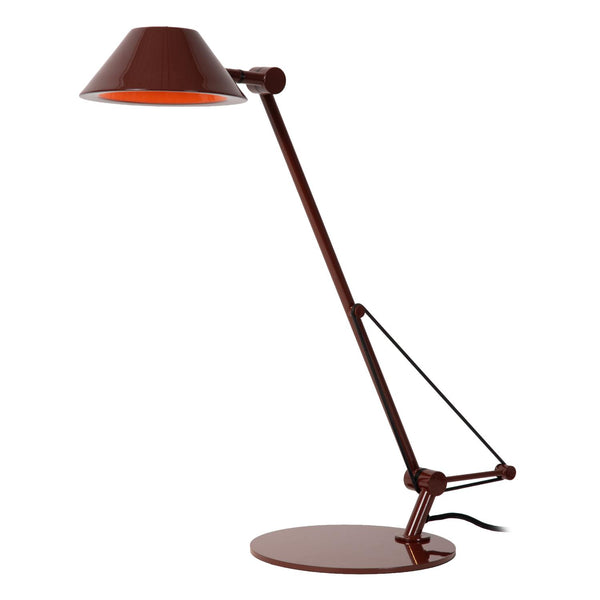 Lucide TERRY LED-bureaulamp 8 W, bordeaux