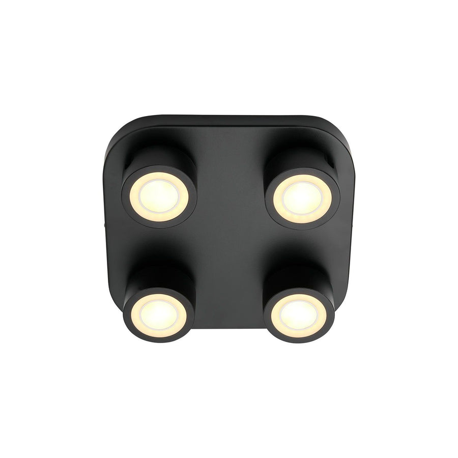 Clyde 4-Spot | Ceiling light | Black