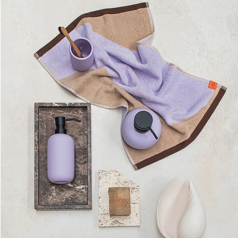 NOVA ARTE guest towel,Latte-orange
