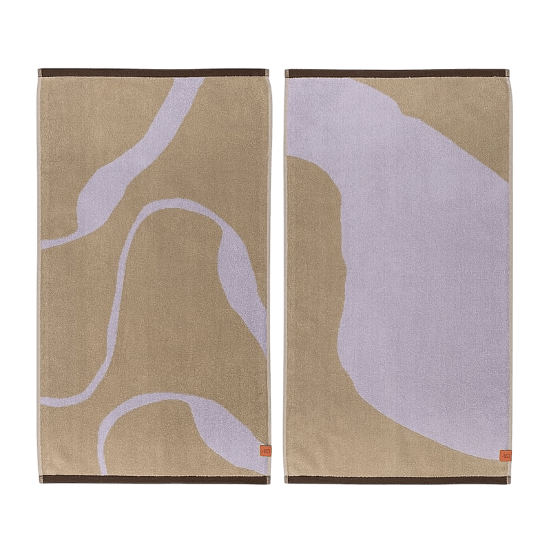 NOVA ARTE guest towel,Latte-orange