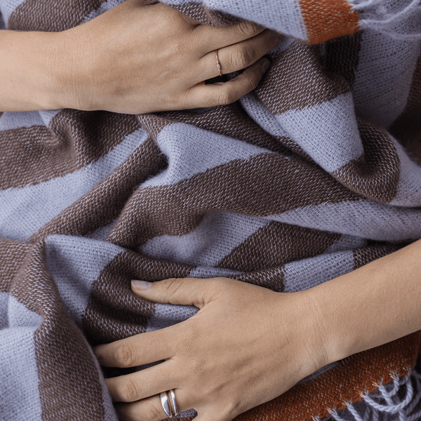 RETRO throw 125x170cm Brown