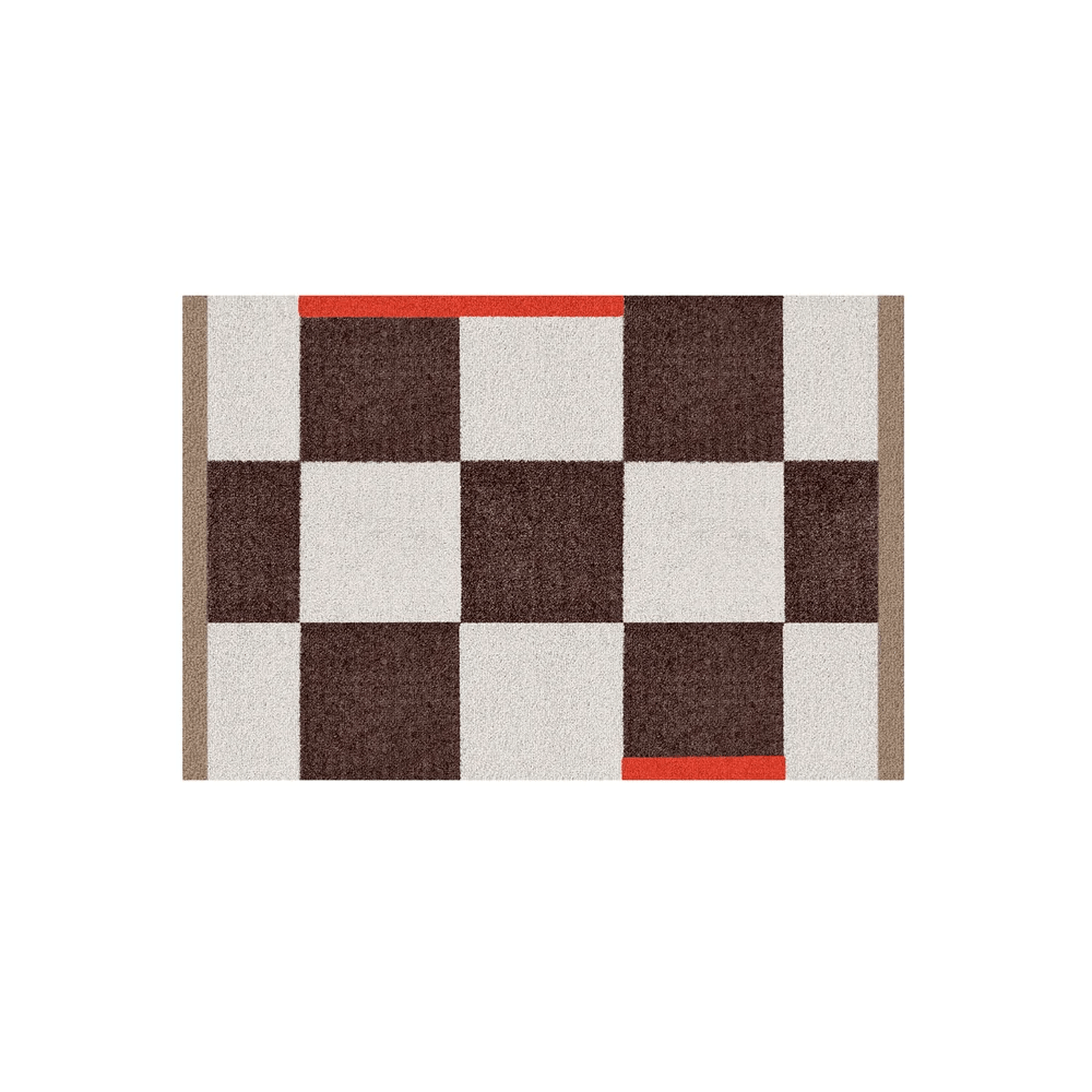 SQUARE all-round mat, small bruin