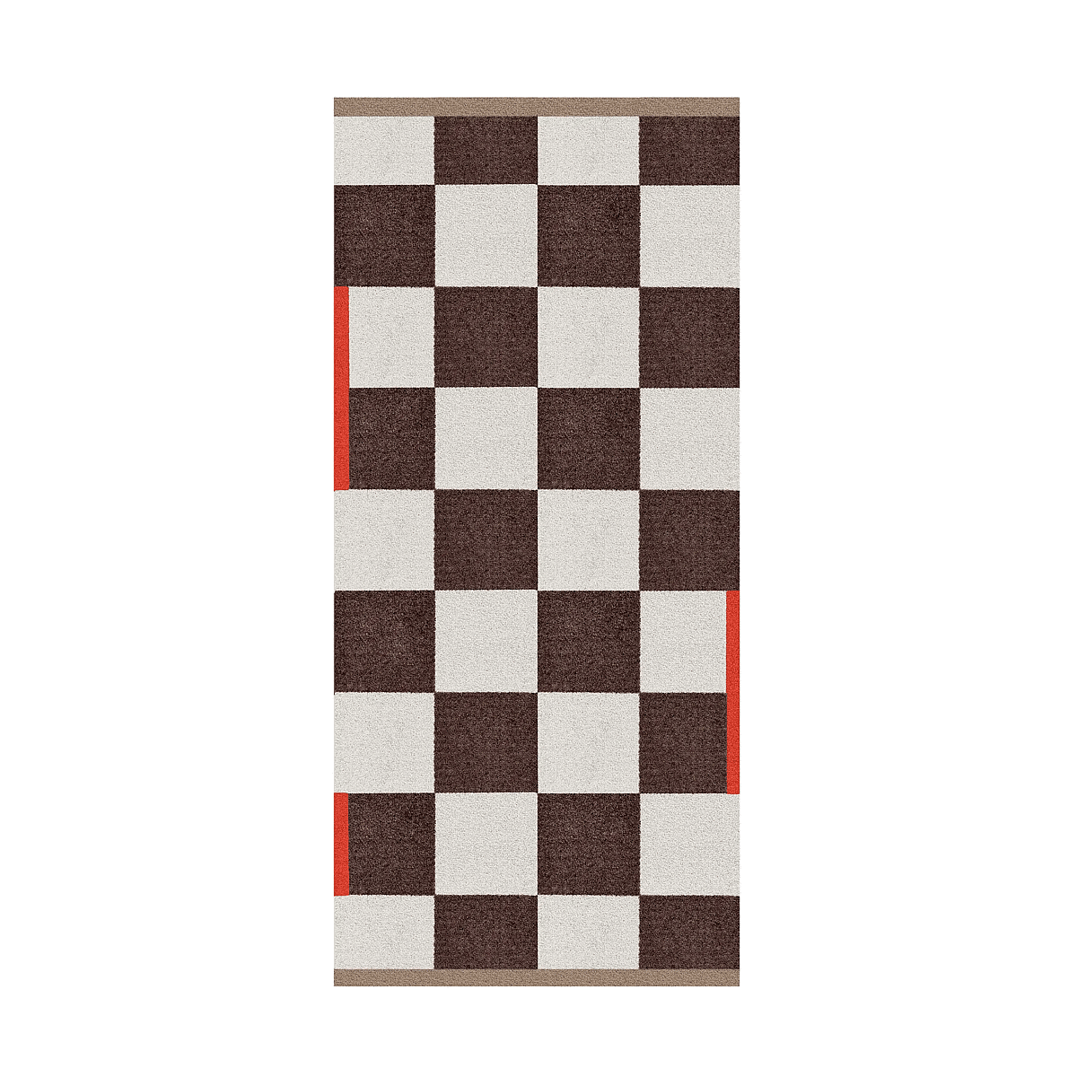 SQUARE all-round mat, large bruin