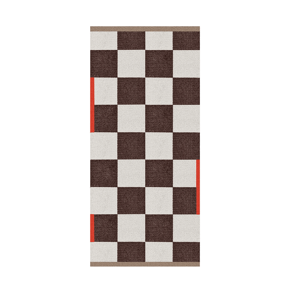 SQUARE all-round mat, large bruin