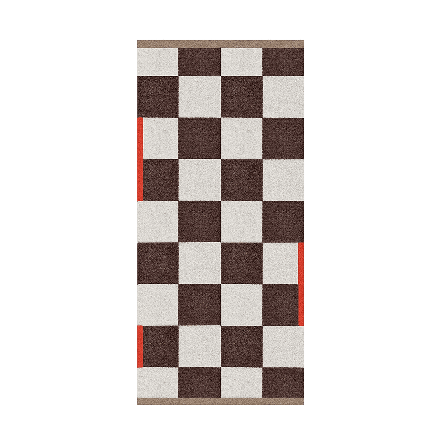 SQUARE all-round mat, large bruin