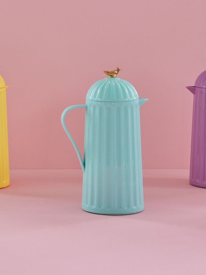 Thermo in Dark Mint with Gold Bird on Lid - 1 L