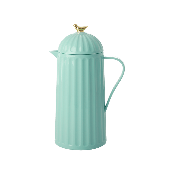 Thermo in Dark Mint with Gold Bird on Lid - 1 L