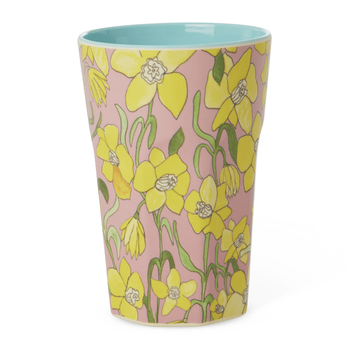 Melamine Cup with Daffodils Print - Tall - 400 ml