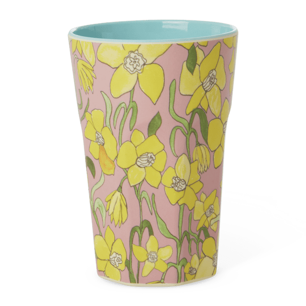 Melamine Cup with Daffodils Print - Tall - 400 ml