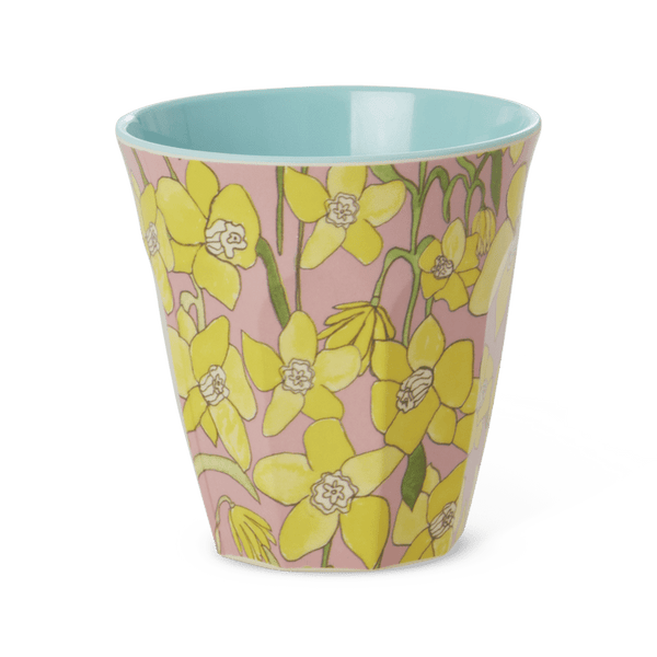 Melamine Cup with Daffodils Print - Medium - 250 ml